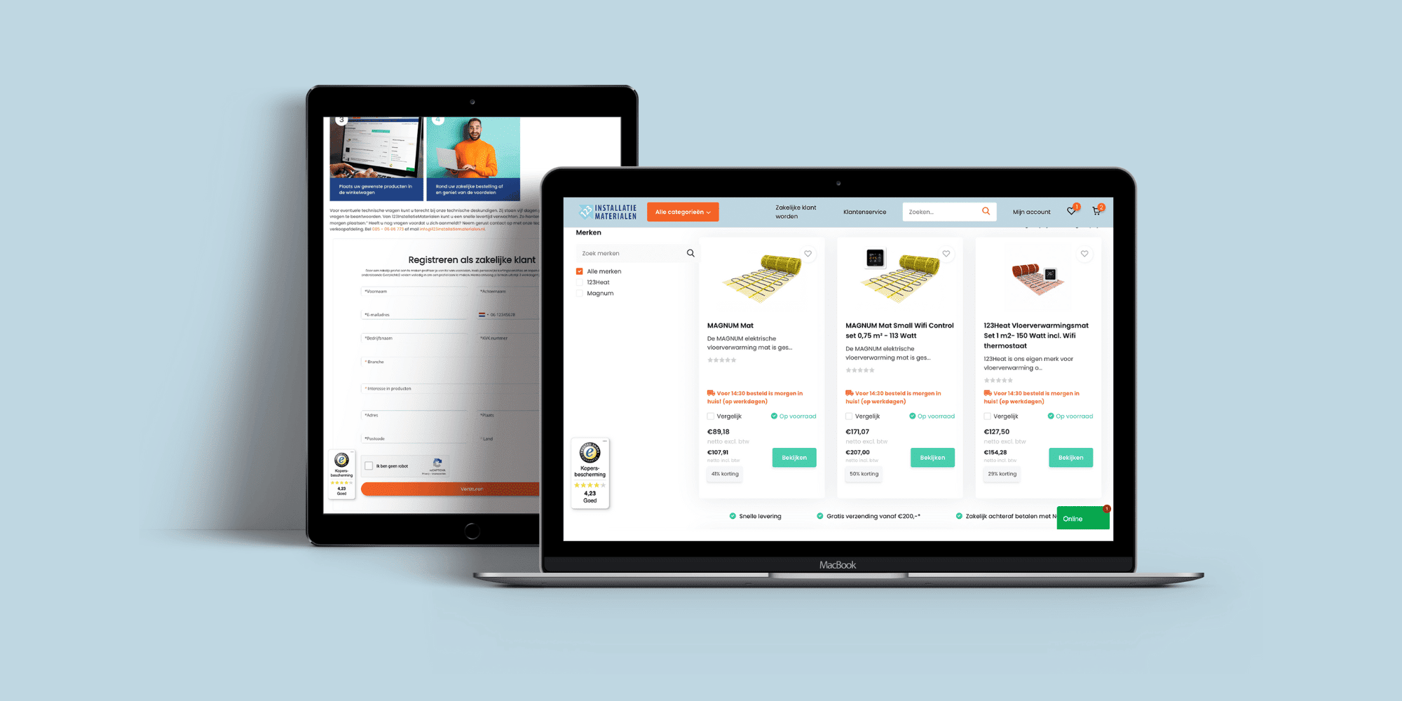 Stap vooruit: zakelijke klant worden bij 123InstallatieMaterialen
