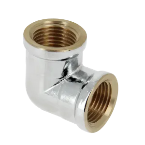 BONFIX Draad verchroomde kniekoppeling x binnendraad