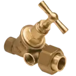 BONFIX Stopkraan 15 mm capillair x koppeling met aftap