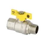 BONFIX Draad verchroomde gaskraan RP 1" bi.dr. x G 1" bu.dr.