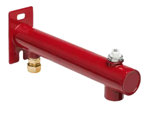 BONFIX Expansievatconsole 3 gats, gemonteerd messing ROOD