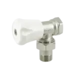 BONFIX Radiatorkraan 1/2" haaks met koppeling