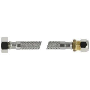 BONFIX RVS flex. aansluitleiding 50cm 3/8" bi.x 15mm knel