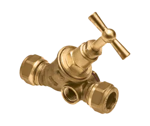 BONFIX Stopkraan 15 x 15 mm knel met aftap