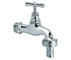 BONFIX Tapkraan verchroomd + kruk + wartel 3/4