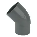 PVC HWA Bocht 45° grijs 100 M/VS