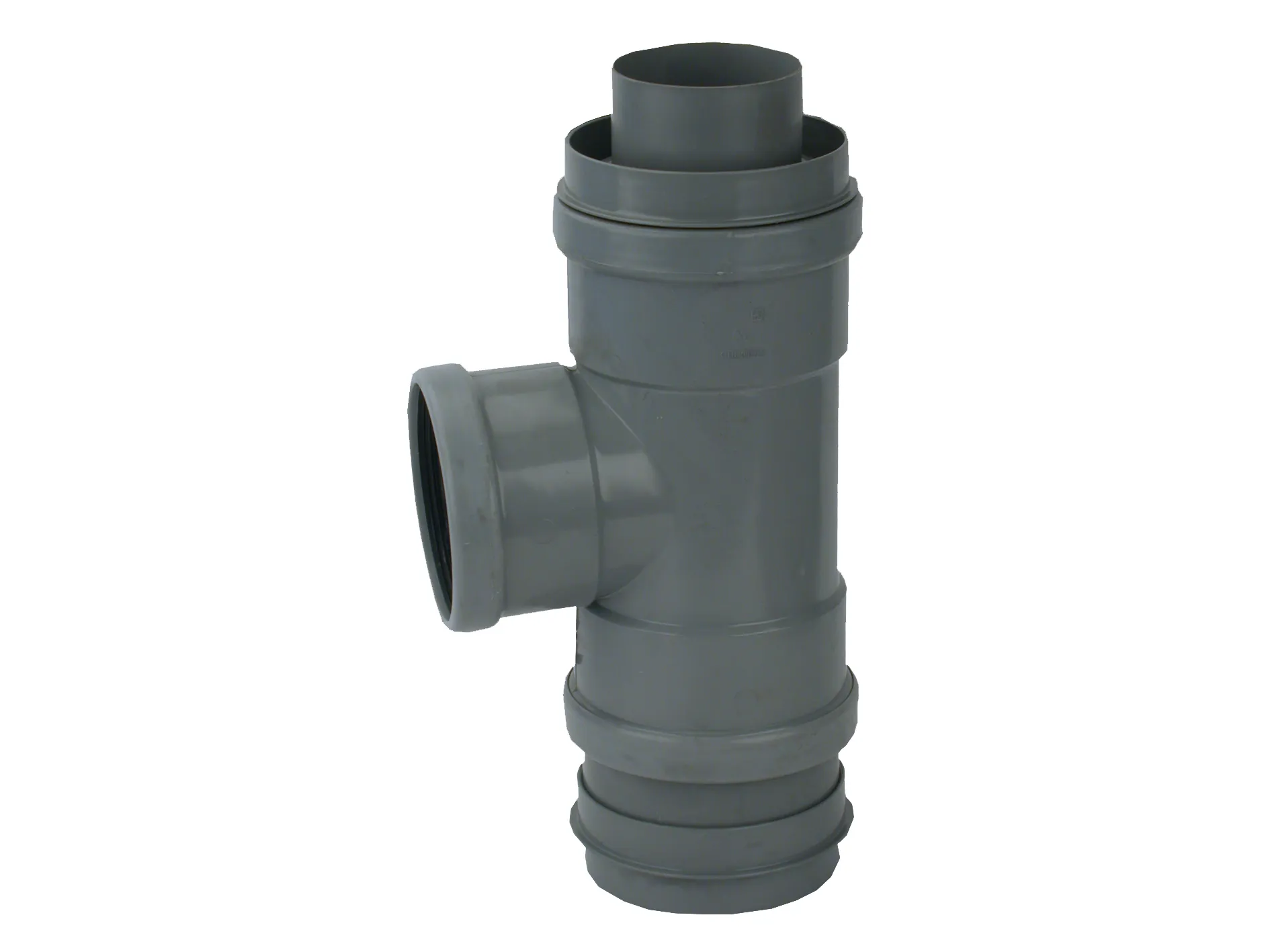 PVC HWA Regenpijpsifon grijs 80x110