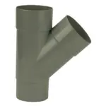 PVC HWA T-Stuk 45° grijs 60 M/VS