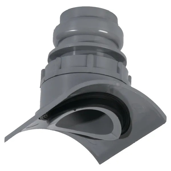 PVC Klemaanboorzadel 125X50, Gat 57mm