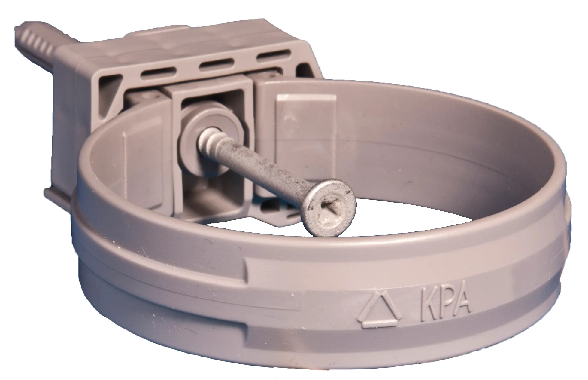 PVC KPA Beugel + Plug grijs 80