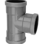 PVC Manchet T-stuk 90° grijs 110 SN8 3M