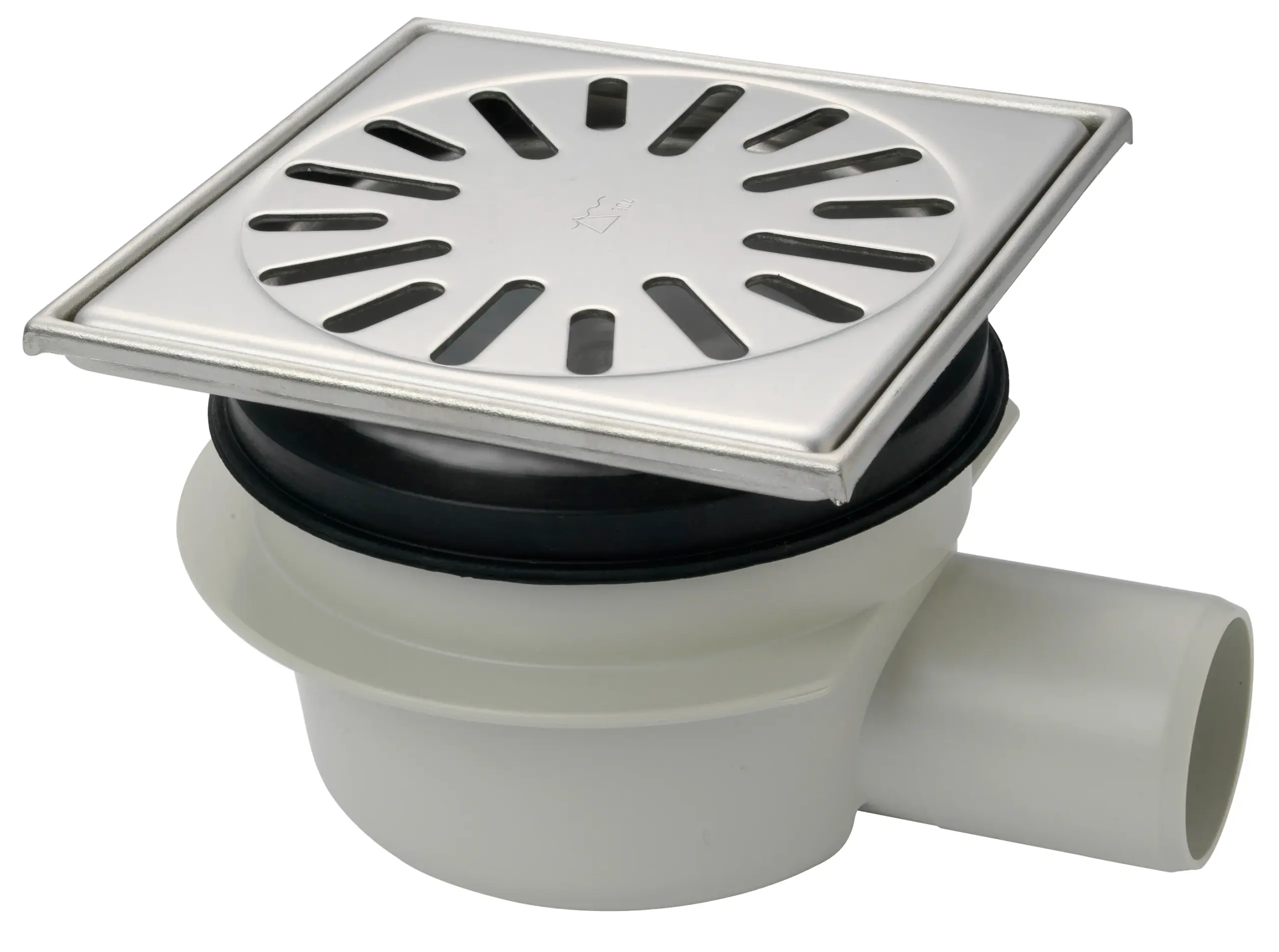 VL.Put In H. Verst. 150X150 RVS R. Zu 50