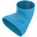 Wavin Ventiza Eindst.90° 195x125 H=70 M/M