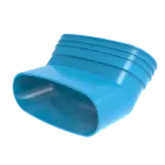 Wavin Ventiza Staande Bocht 45° 195x80M/S