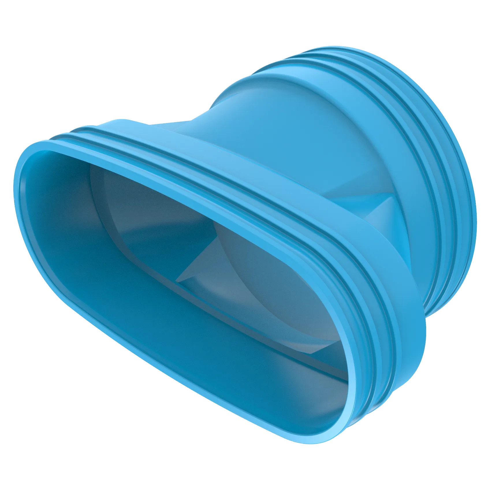 Wavin Ventiza Verloop 195x125 M/M Staal