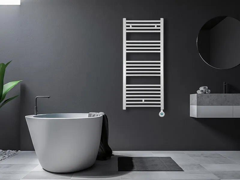 Masterwatt Calor white high elektrische badkamerradiator 750 Watt high+, 500 × 1.700 × 85 mm - Image 2