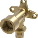 TECEflex muurplaat standard messing uitgang 54 mm lang 16 x 1/2"