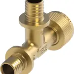 TECEflex snel adapter T-stuk doorgang silicium brons 16 mm x 16 mm x 1/2"