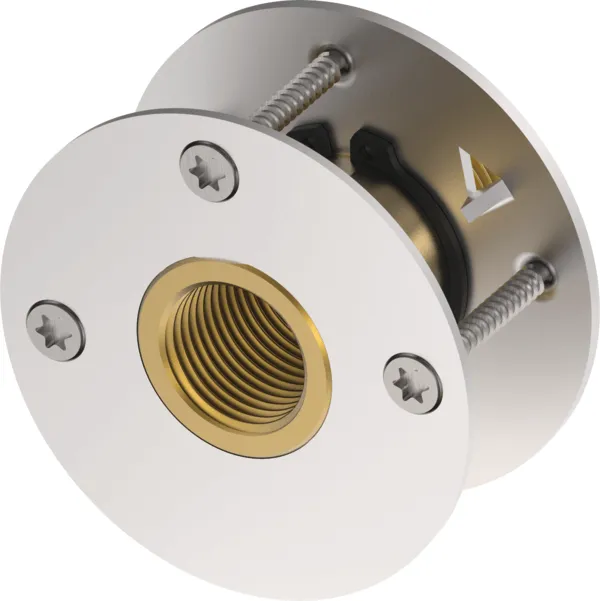 TECEflex wanddoorvoer met drukring silicium brons afmetin 16 mm x Rp 1/2"