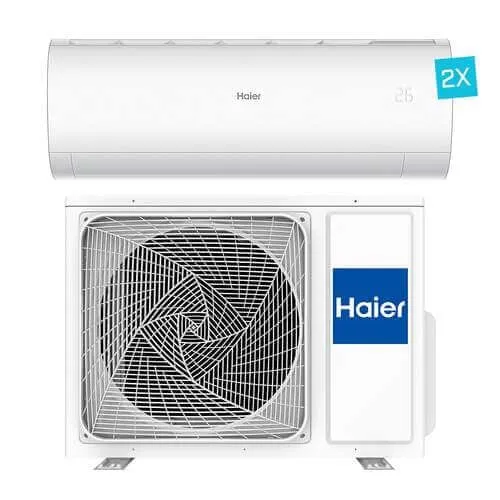 Haier Pearl Premium Airco Multi-split 2x binnenunit 2,5 kW + 1x buitenunit 5,0 kW R32 wit (incl. 2x IR afstandsbediening en Wifi)