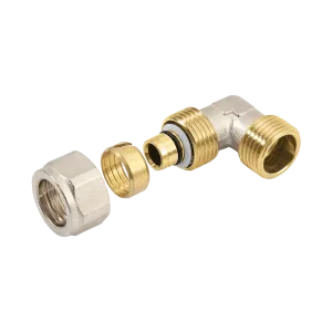 BONFIX Alu-knel kniekoppeling 3/4" buitendraad x 25 mm