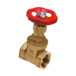 BONFIX Schuifafsluiter 2x 6" binnendraad + rood handwiel