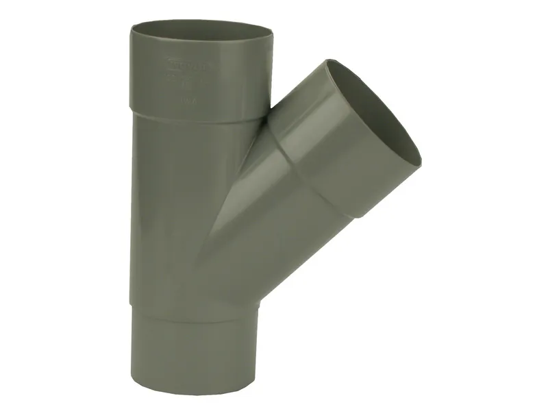 PVC HWA T-Stuk 45° grijs 100 M/VS - Image 2