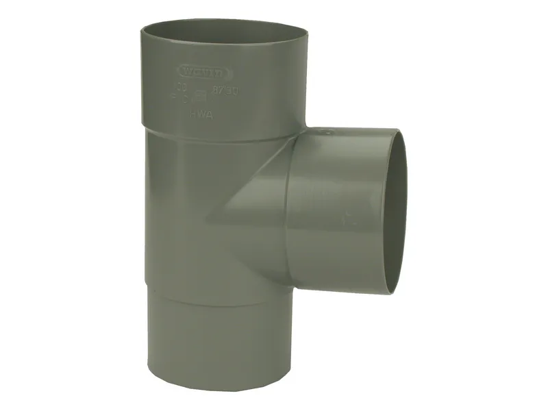 PVC HWA T-Stuk 90° grijs 100 M/VS - Image 2