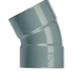 PVC Lijm Bocht 30° grijs 110 M/M