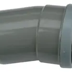 PVC Manchet Bocht 15° grijs 125 SN4 M/S