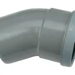 PVC Manchet Bocht 30° grijs 125 SN4 M/S