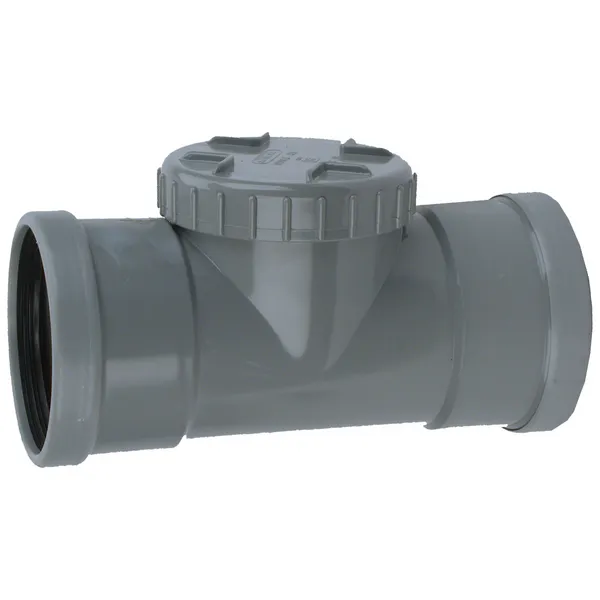 PVC Manchet Ontstop.+SD grijs 125 SN4 M/M