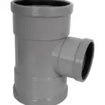 PVC Manchet T-stuk 90° grijs 125x110 SN4 3M