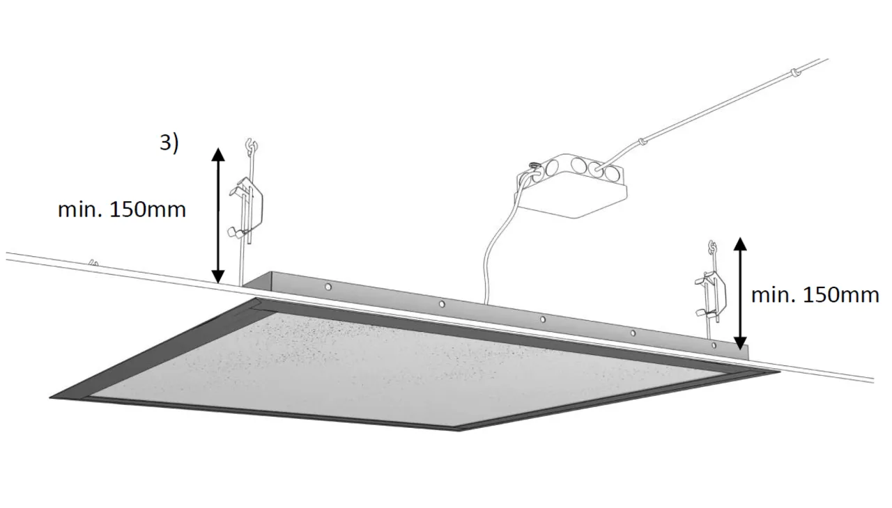 Ecosun Aluminium inbouwframe' s voor infrarood panelen 300 Watt panelen (60x60) - Image 2