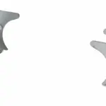 Vent-Axia Uniflexplus vloerbeugel voor 1 slang 132x52