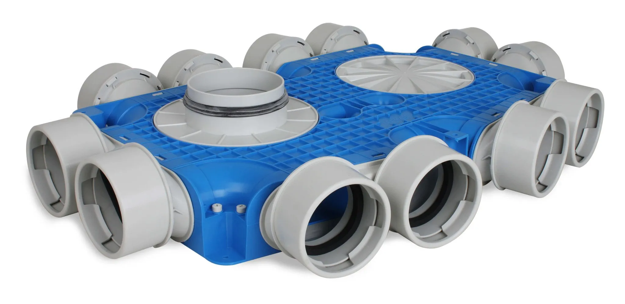 Vent-Axia Uniflexplus ventilatie subverdeelbox 12x Ø90mm met tuit Tuit diameter Ø160mm