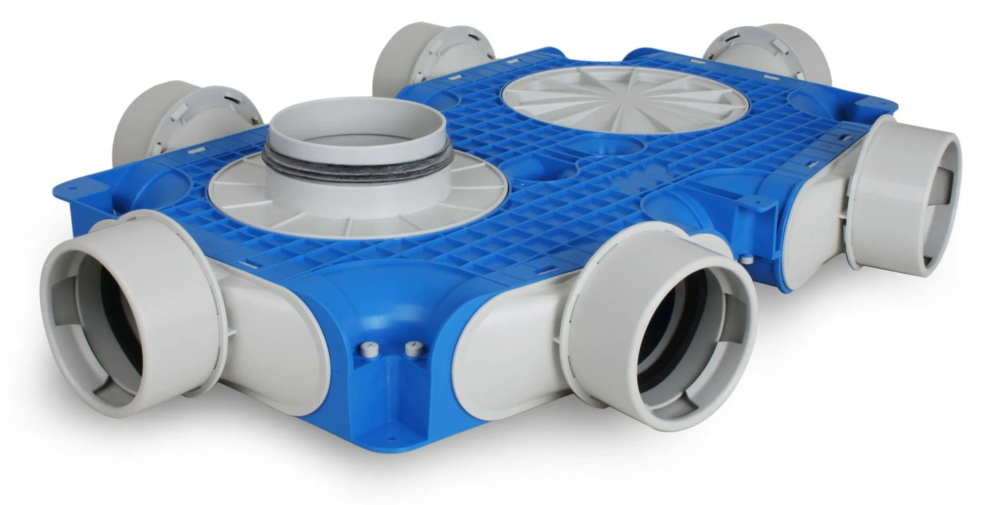 Vent-Axia Uniflexplus ventilatie hoofdverdeelbox 6x Ø90mm met tuit Tuit diameter Ø180mm