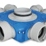 Vent-Axia Uniflexplus ventilatie subverdeelbox 8x Ø90 mm met tuit Tuit diameter Ø180mm