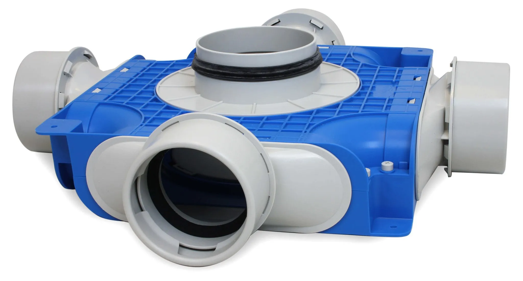 Vent-Axia Uniflexplus ventilatie subverdeelbox 4x Ø90mm met tuit Tuit diameter Ø180mm