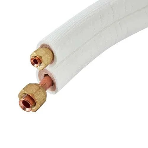 Aircotube kant & klaar koelleiding geisoleerd flare leidingset Ø 1/4" x 1/2" 5 Meter