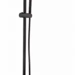 Saniful Doucheset opbouw thermostatisch in hoogte verstelbaar rond 20 cm Mat Zwart