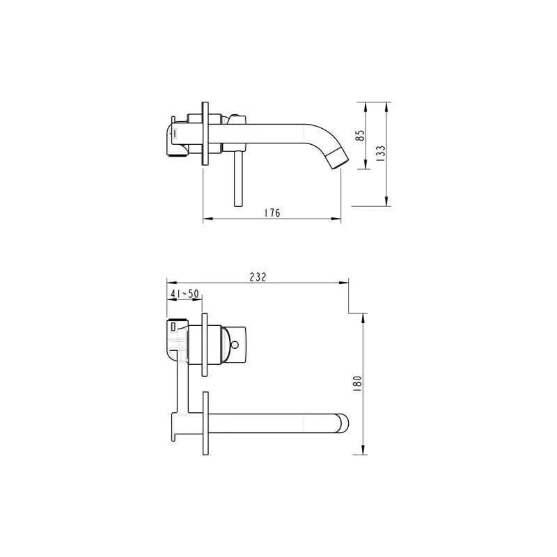 Saniful Wastafelmengkraan rond inbouw Brons - Image 2