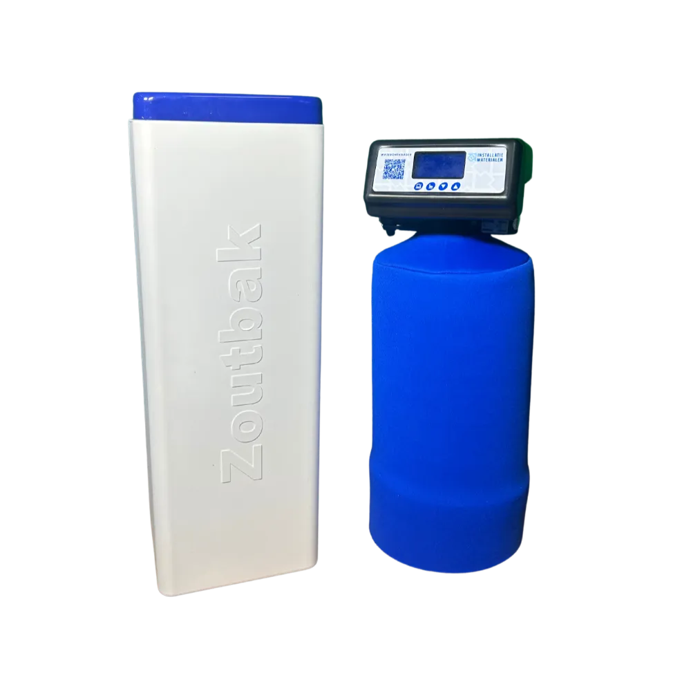 123InstallatieMaterialen - Duowaterontharder 15 liter inclusief zoutbak 60 en isolatiehoes