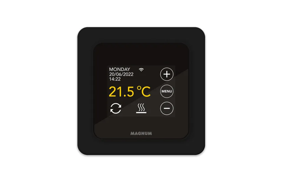 MAGNUM elektrische vloerverwarmingsmat met WiFi thermostaat 2 m² - 300 Watt Thermostaat zwart - Image 3