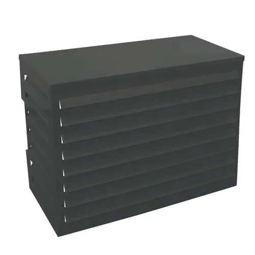 Omkasting Medium antraciet aluminium gepoedercoat 800 x 1100 x 550 mm RAL7016 - Image 2