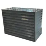 Omkasting Medium antraciet aluminium gepoedercoat 800 x 1100 x 550 mm RAL7016