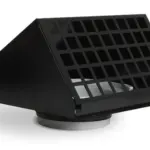 Vent-Axia VMR 200 Z / Geveldoorvoer Alu Ø200 RAL9005 zwart