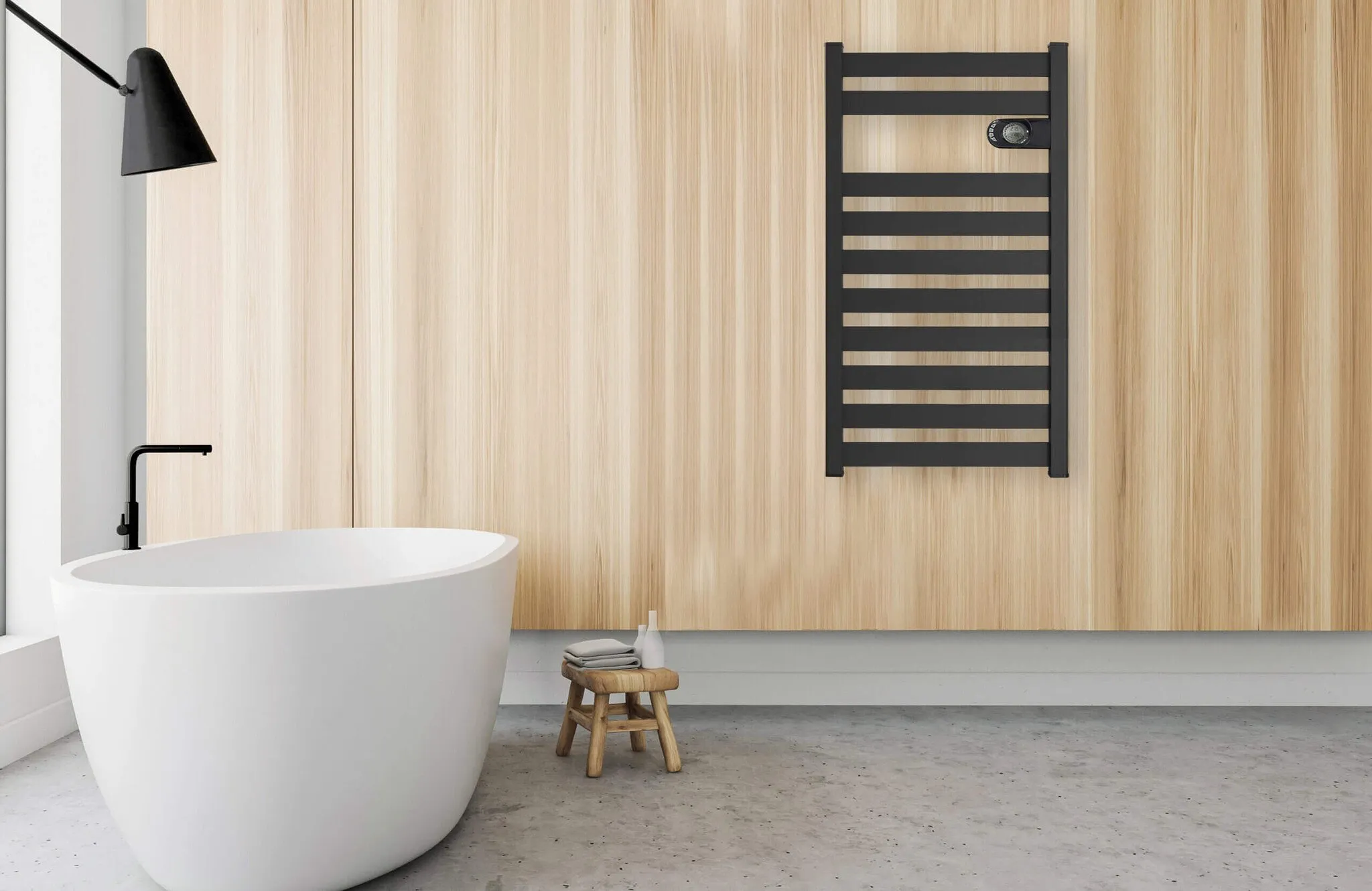 DRL E-Comfort Zion vloeistof vrije radiator Antraciet 898x508 750W - Image 3