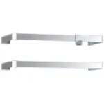 E-Comfort Icon Alu 2 handdoekdragers met haak