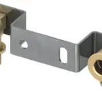 TECEflex geminibeugel met muurplaten standaard messing 120 mm 16 x 1/2" binnendraad